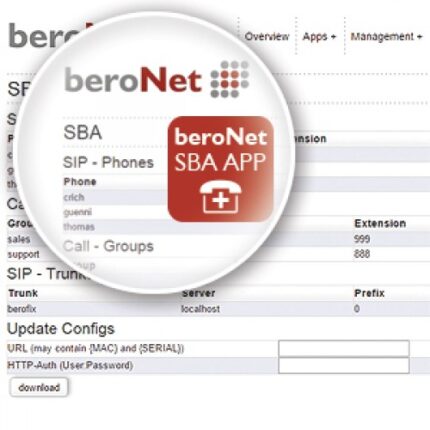 beroNet SBA-App