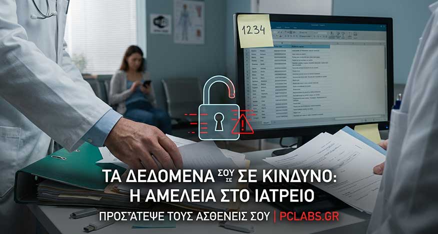 Ασφάλεια προσωπικών και ιατρικών δεδομένων ασθενών σε ιδιωτικό ιατρείο - PCLABS